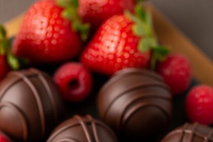 Chocolate Truffles With Strawberry Filling