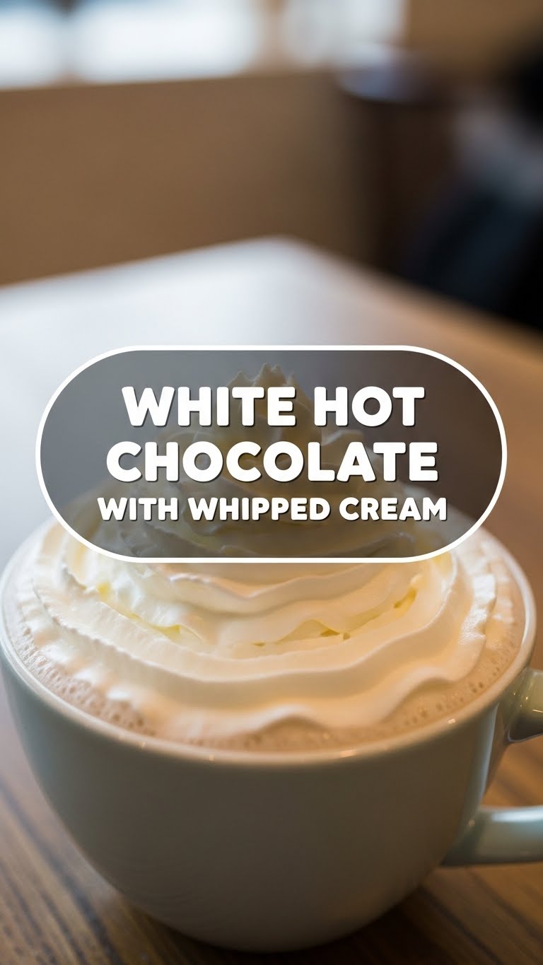 White Hot Chocolate With Whipped Cream