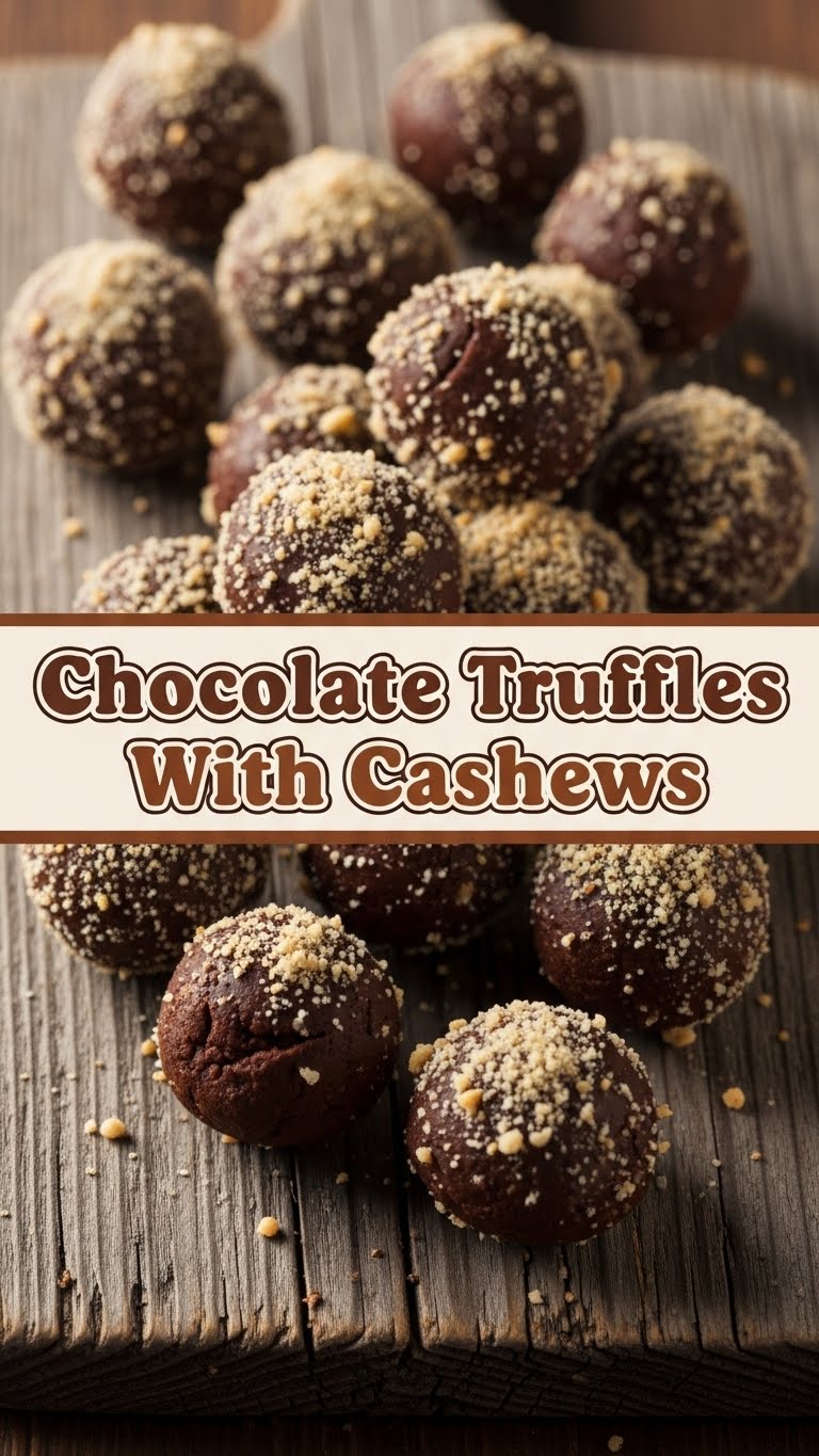 Chocolate Truffles With Cashews
