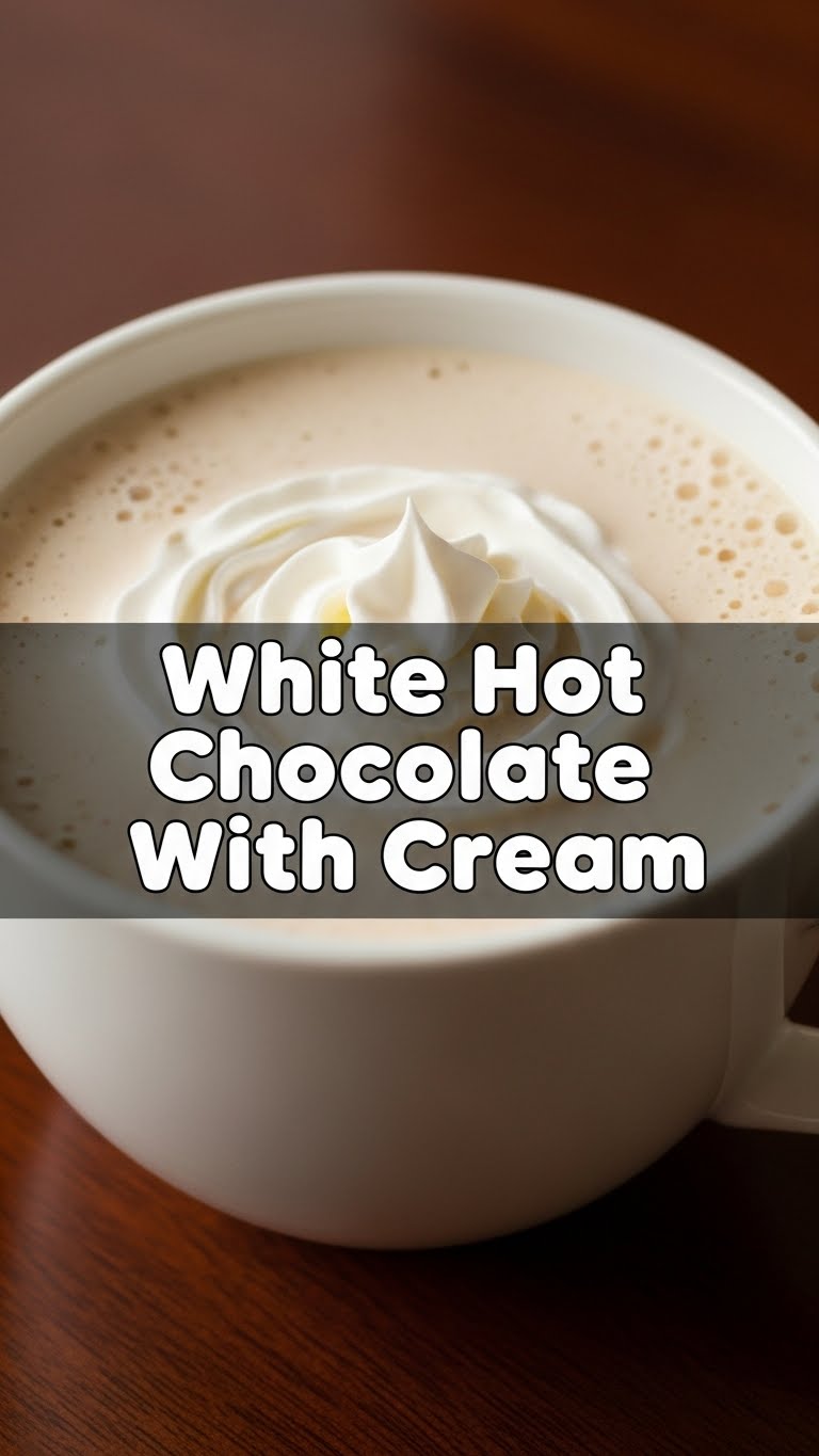 White Hot Chocolate With Cream
