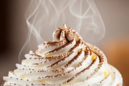 Glass Of Hot Chocolate With Whipped Cream