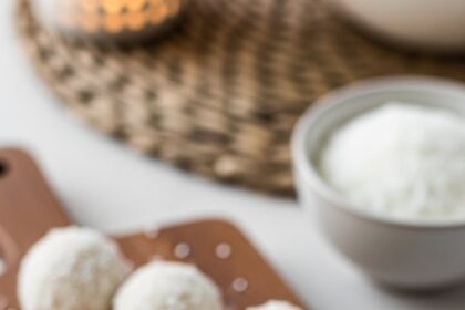Coconut Truffles With Sprinkled Coconut