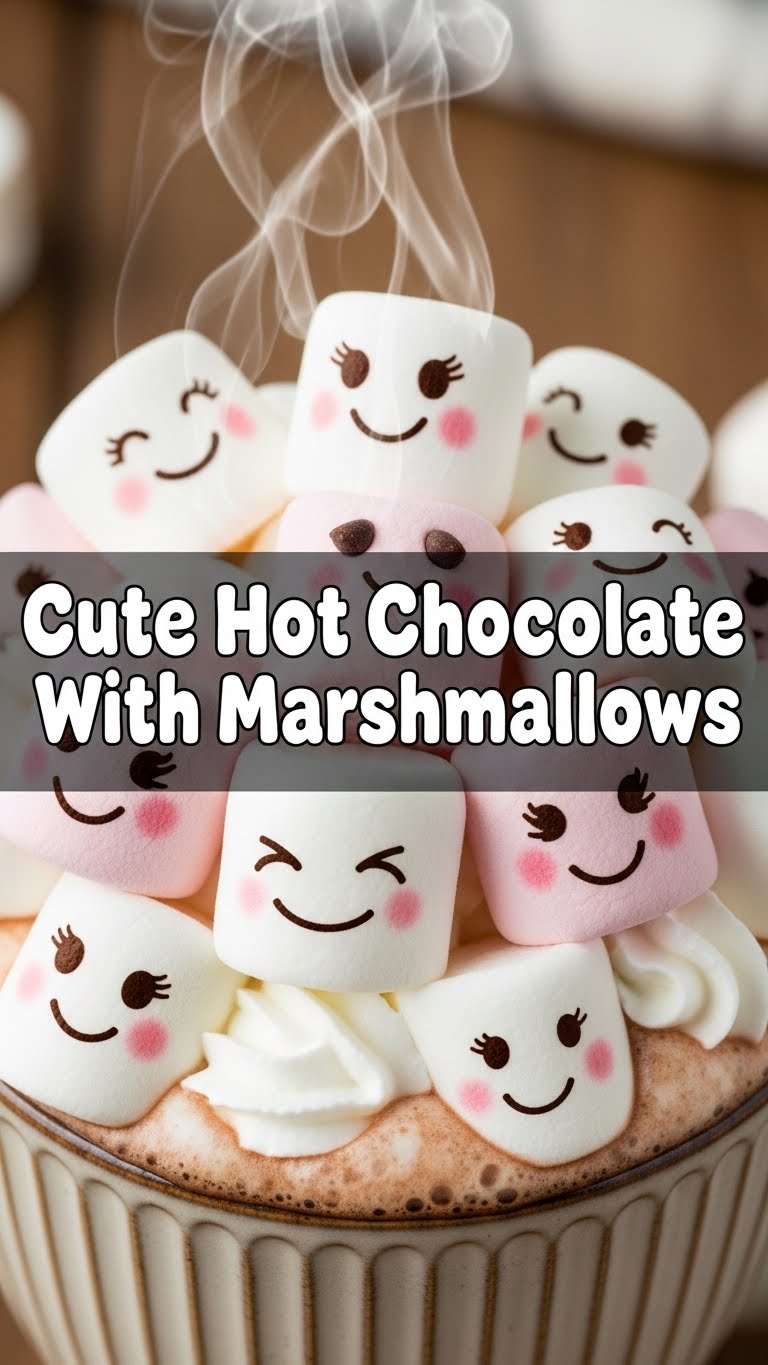 Cute Hot Chocolate With Marshmallows