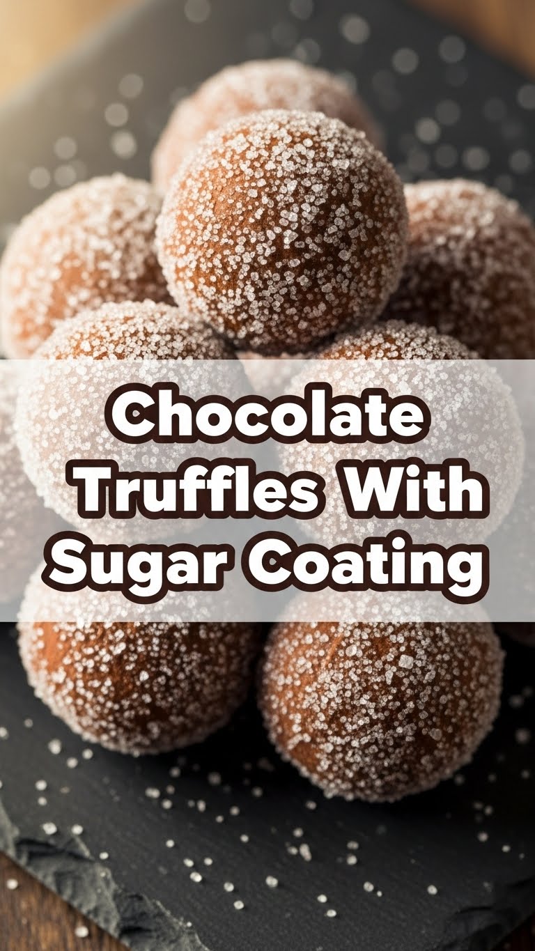 Chocolate Truffles With Sugar Coating