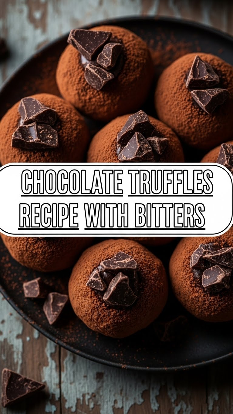 Chocolate Truffles Recipe With Bitters