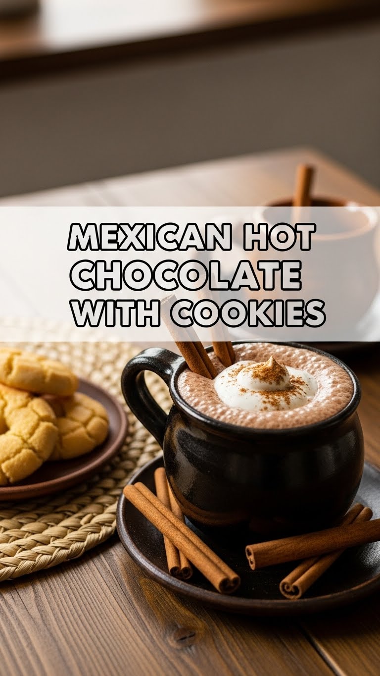 Mexican Hot Chocolate With Cookies