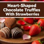 Heart-Shaped Chocolate Truffles With Strawberries