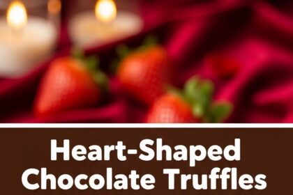 Heart-Shaped Chocolate Truffles With Strawberries