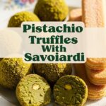 Pistachio Truffles With Savoiardi