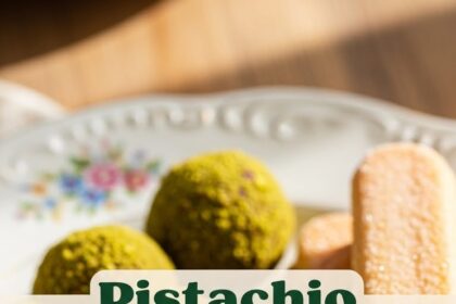 Pistachio Truffles With Savoiardi