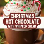 Christmas Hot Chocolate With Whipped Cream