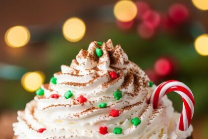 Christmas Hot Chocolate With Whipped Cream