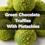 Green Chocolate Truffles With Pistachios