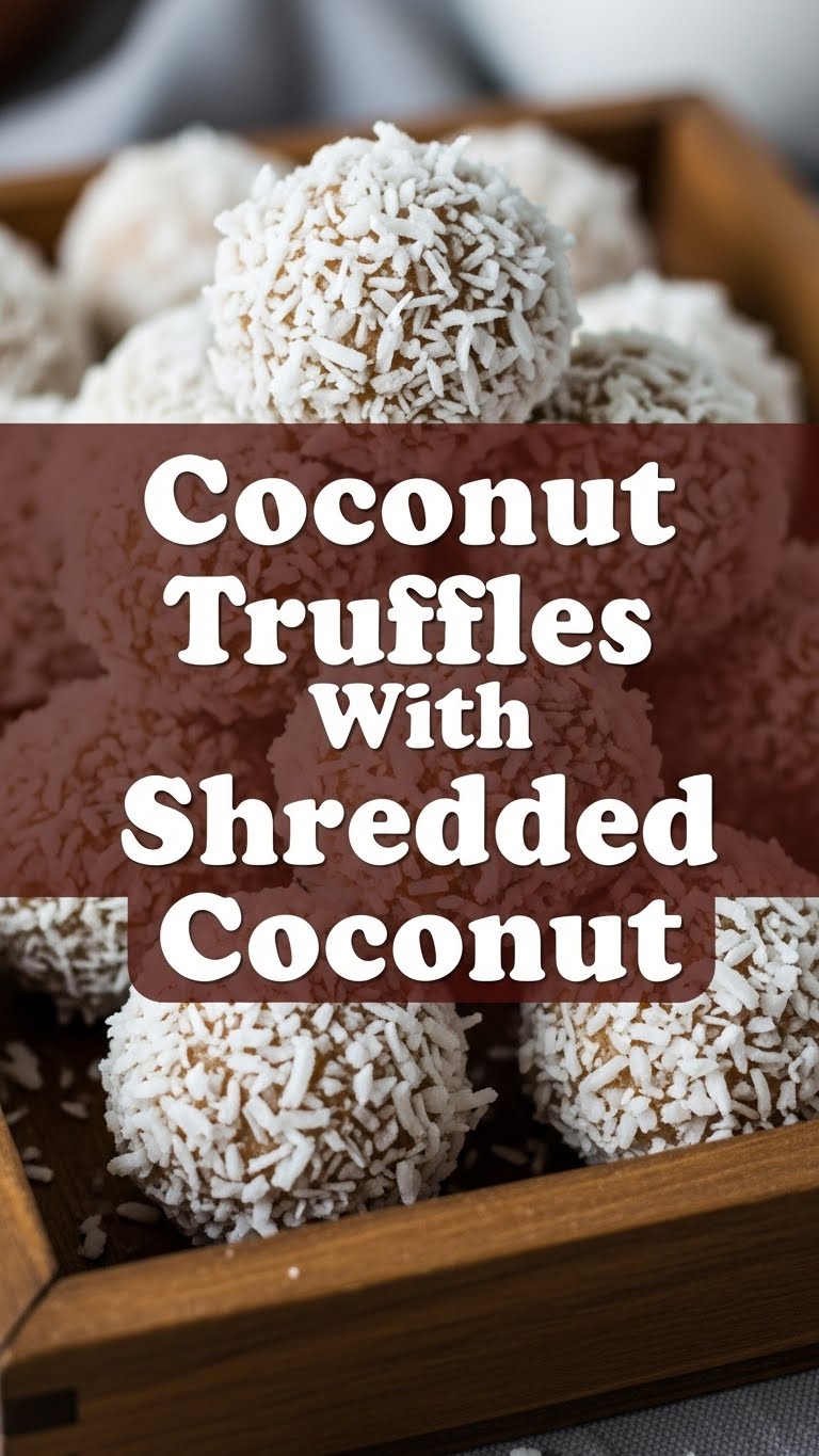 Coconut Truffles With Shredded Coconut