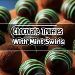 Chocolate Truffles With Mint Swirls
