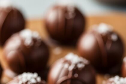 Chocolate-Covered Truffles With Salt