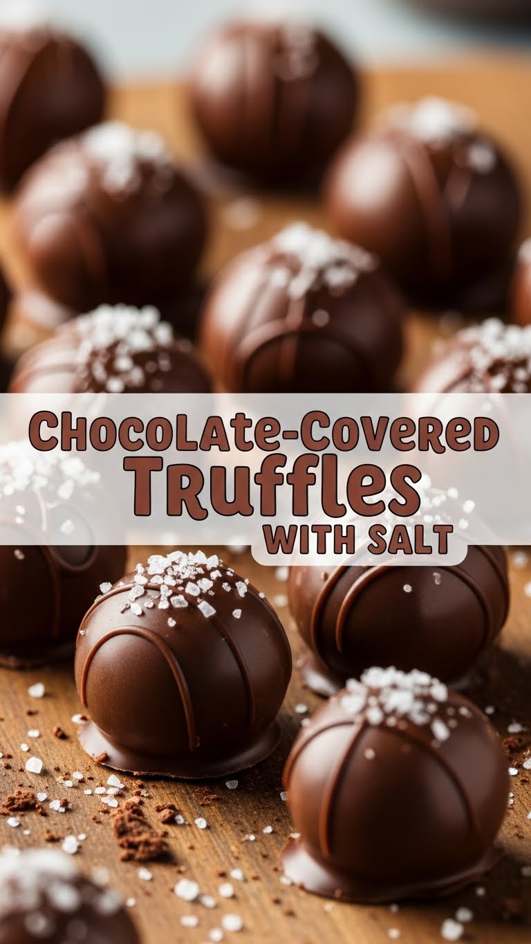 Chocolate-Covered Truffles With Salt