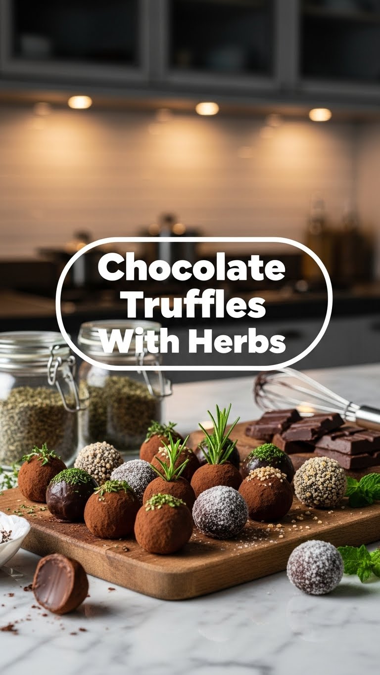 Chocolate Truffles With Herbs