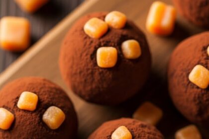 Chocolate Truffles With Caramel Pieces