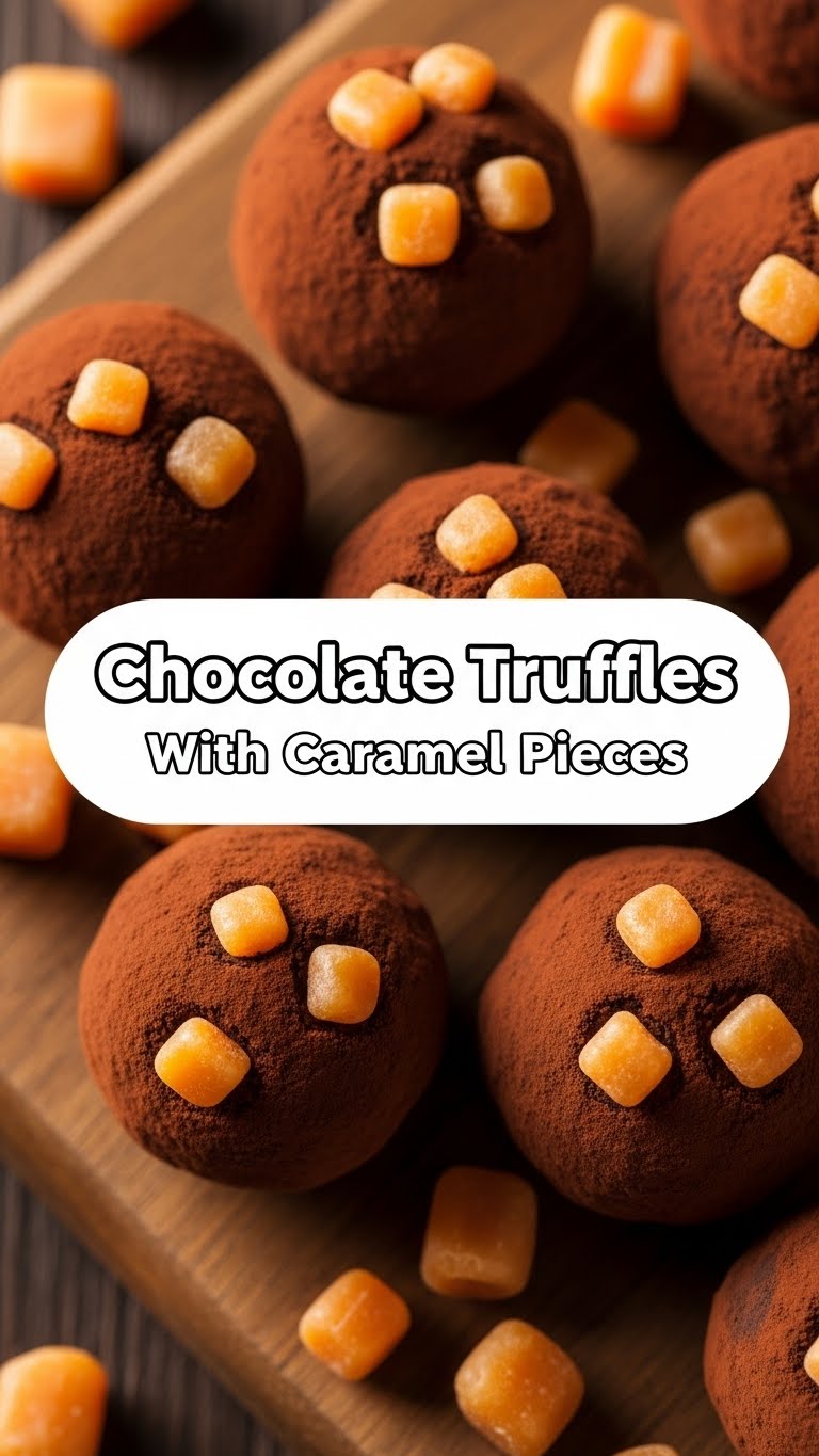 Chocolate Truffles With Caramel Pieces