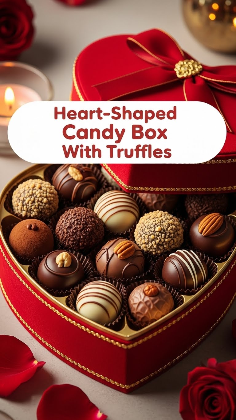 Heart-Shaped Candy Box With Truffles