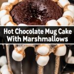 Hot Chocolate Mug Cake With Marshmallows