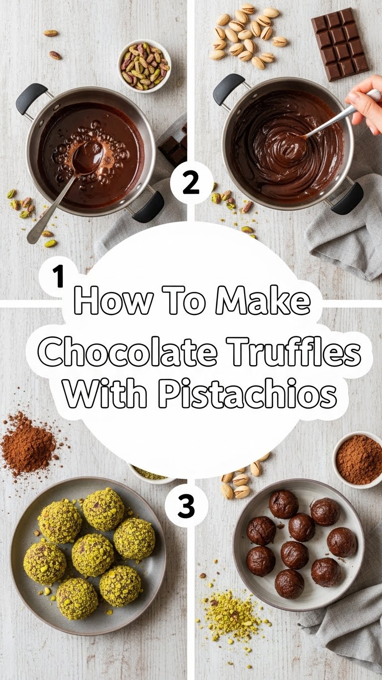 How To Make Chocolate Truffles With Pistachios