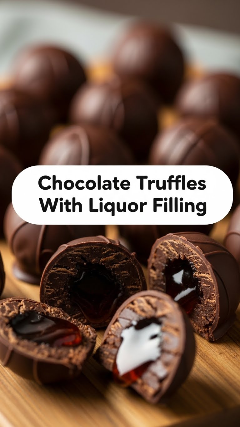 Chocolate Truffles With Liquor Filling