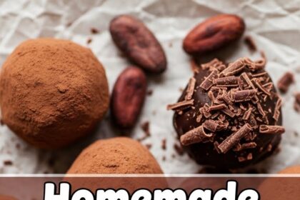 Homemade Truffles With Truffle Shavings