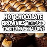 Hot Chocolate Brownies With Toasted Marshmallows