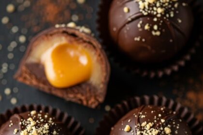 Chocolate Truffles With Orange Filling