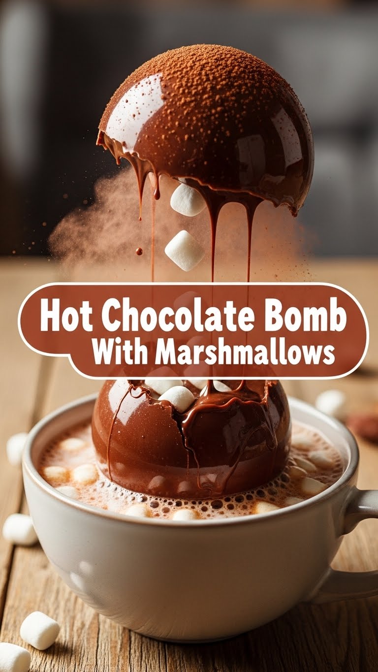 Hot Chocolate Bomb With Marshmallows