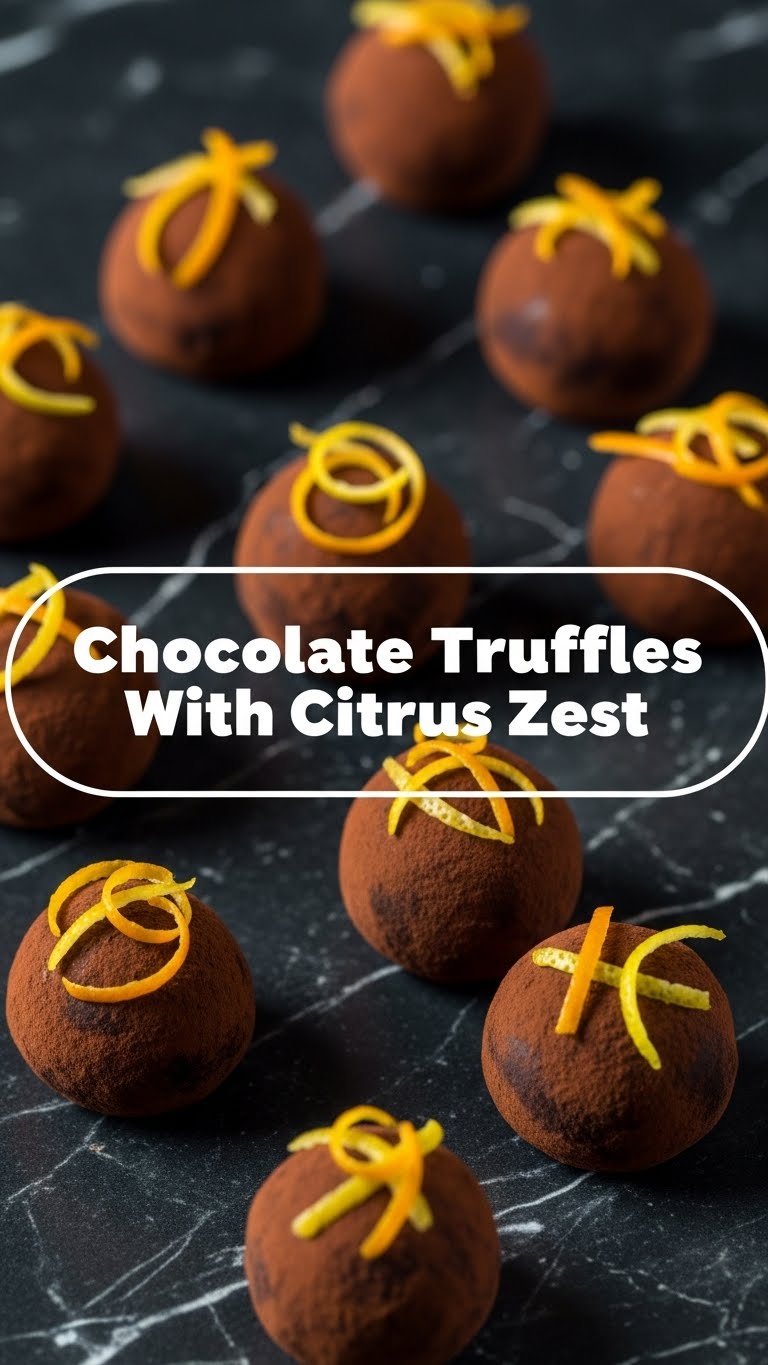 Chocolate Truffles With Citrus Zest