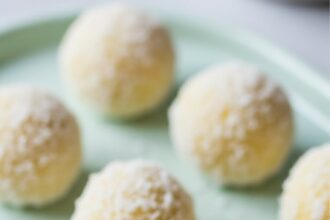 Lemon Truffles With Coconut Coating