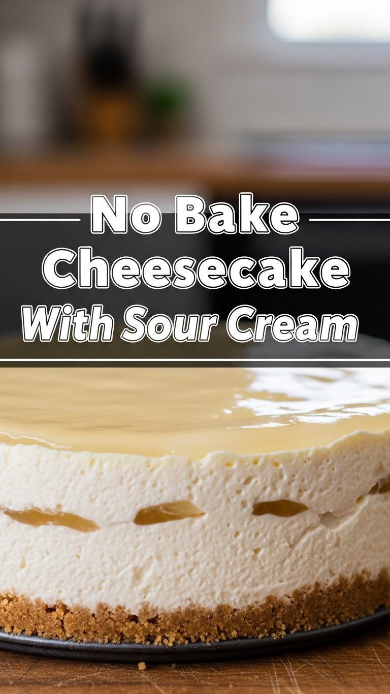 No Bake Cheesecake With Sour Cream