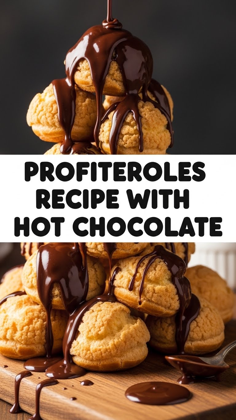 Profiteroles Recipe With Hot Chocolate
