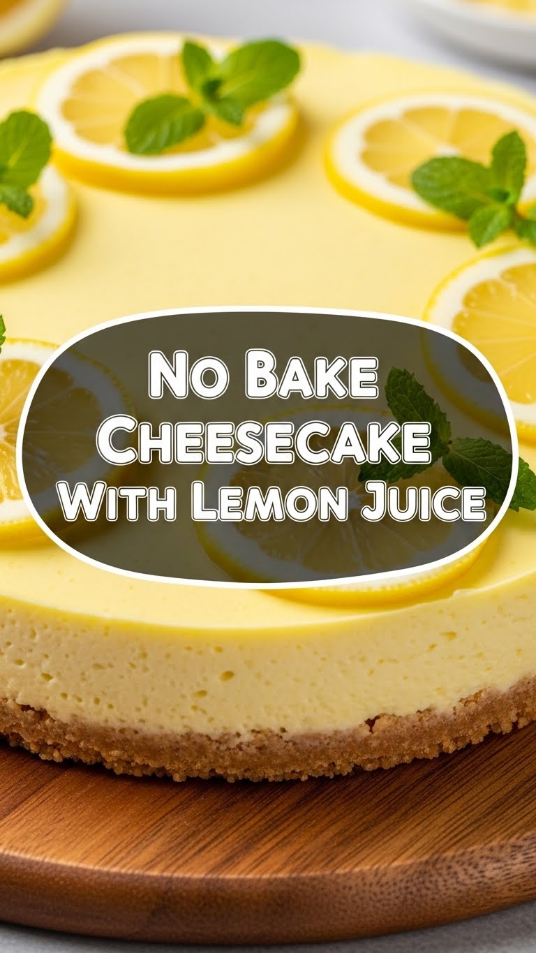 No Bake Cheesecake With Lemon Juice