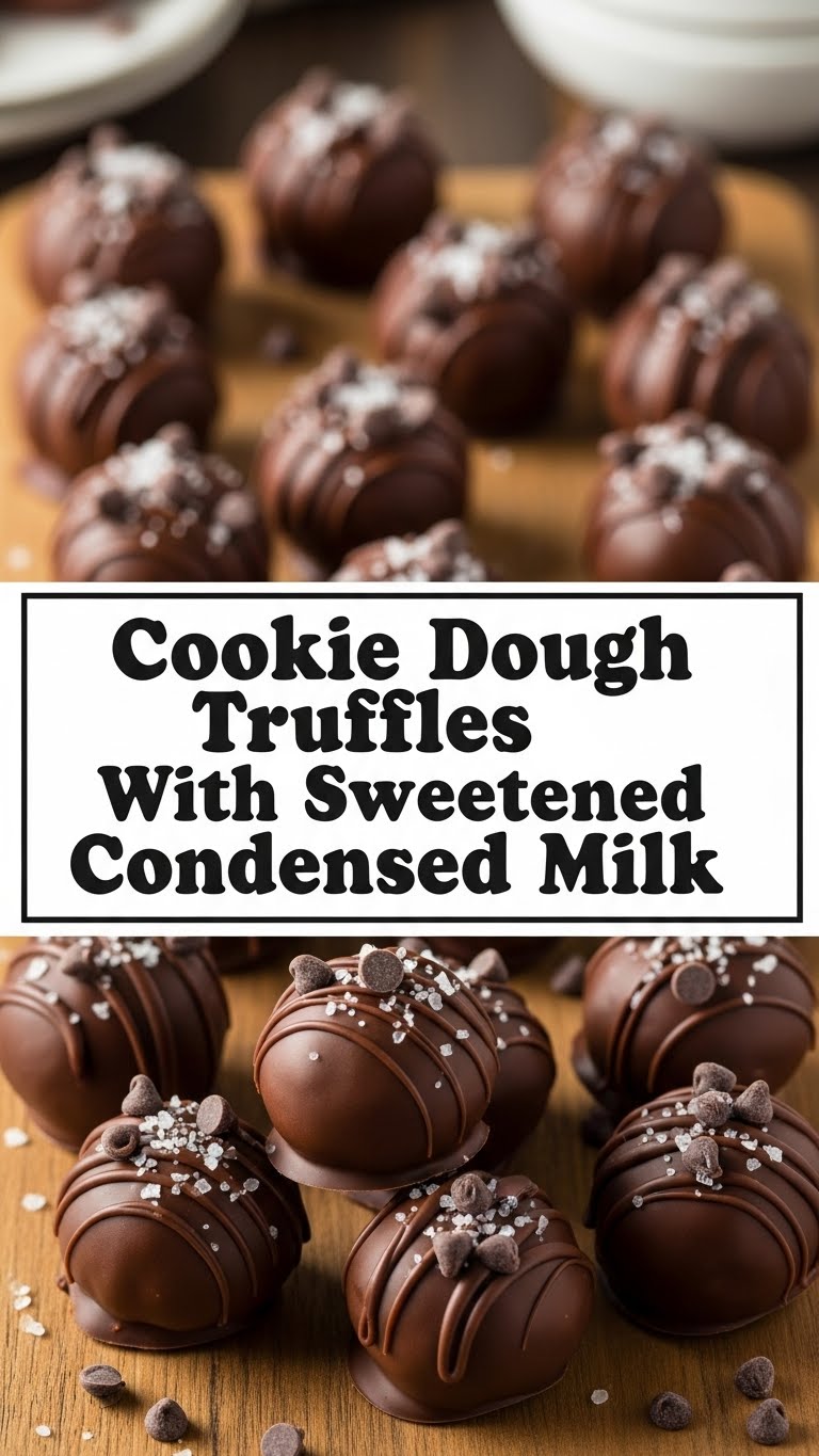 Cookie Dough Truffles With Sweetened Condensed Milk