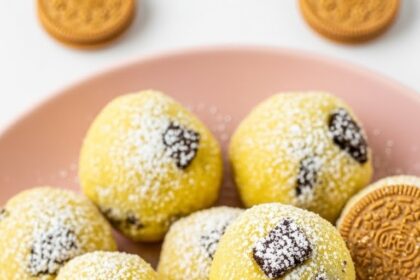 Lemon Truffles With Golden Oreos