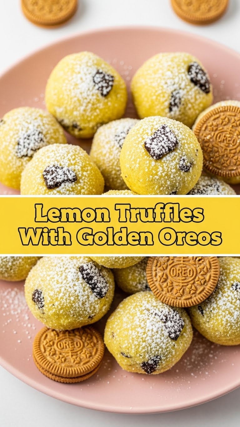 Lemon Truffles With Golden Oreos