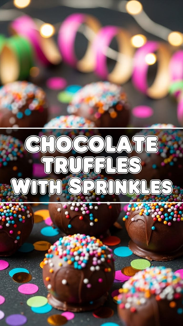 Chocolate Truffles With Sprinkles