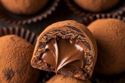 Chocolate Truffles With Nutella Filling