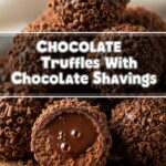 Chocolate Truffles With Chocolate Shavings