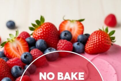 No Bake Strawberry Cheesecake With Condensed Milk