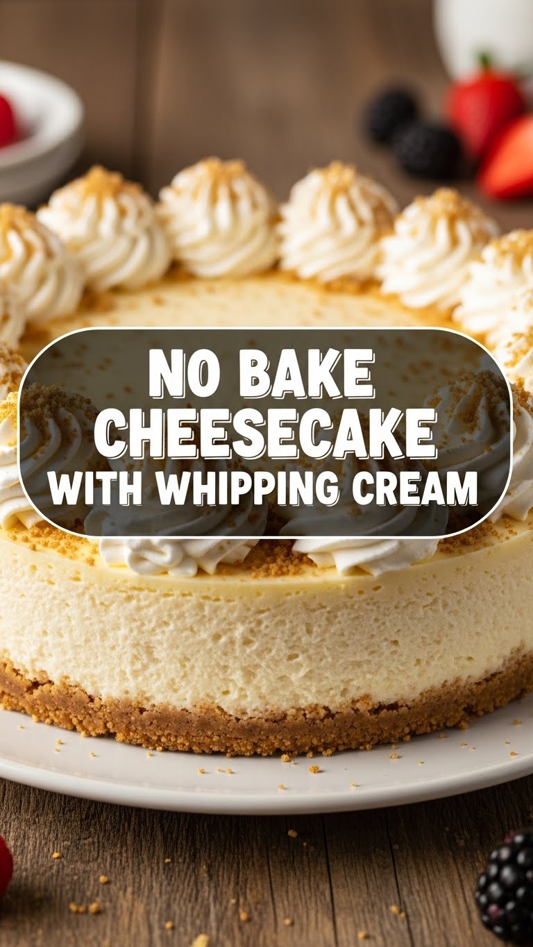 No Bake Cheesecake With Whipping Cream