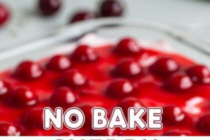No Bake Cherry Cheesecake With Cool Whip 9x13