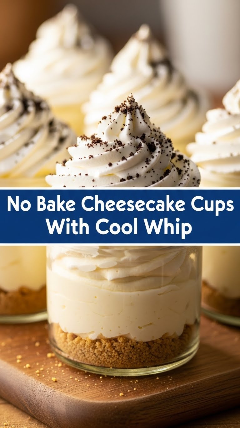 No Bake Cheesecake Cups With Cool Whip