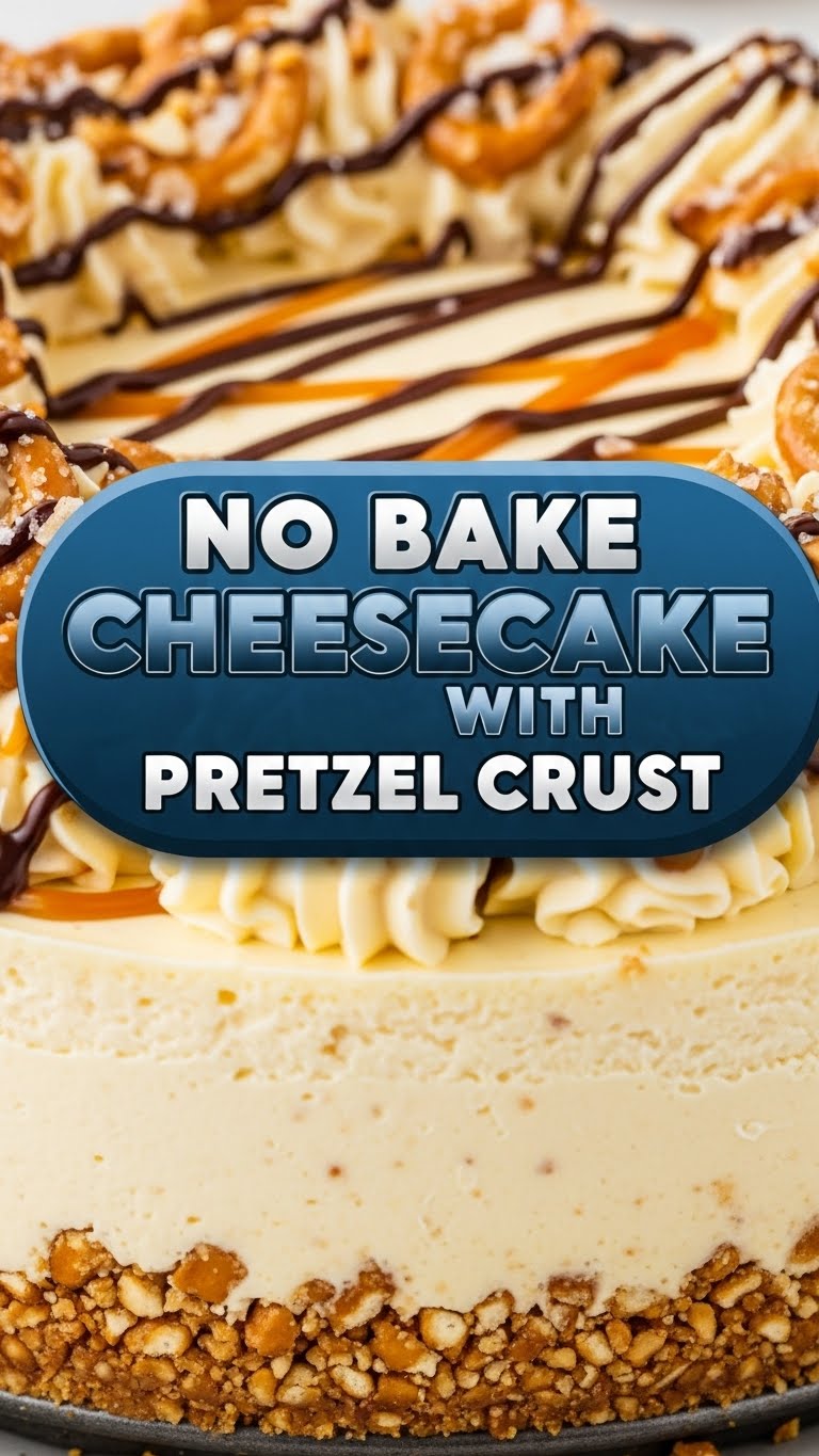No Bake Cheesecake With Pretzel Crust