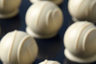 Chocolate Truffles With White Coating