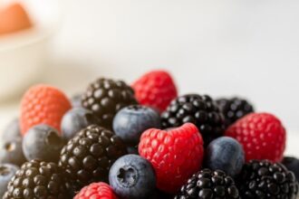 No-Bake Yogurt Cheesecake With Berries